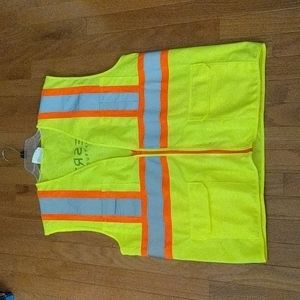 Highly reflective safety vest.
